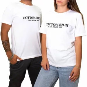 Chogan Бяла тениска Cotton-Rich с печат