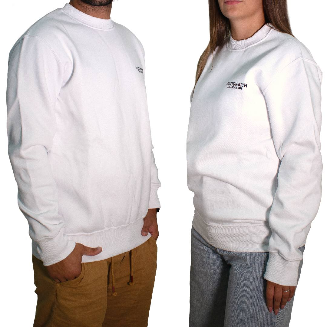 Chogan Суитшърт Cotton-Rich, бял