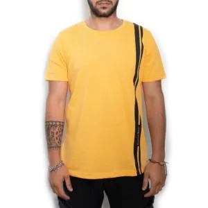 Chogan T-Shirt Cotton-Rich Basic Окра – минималистична
