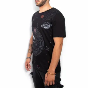 Chogan Тениска Cotton-Rich Basic Черна – космос
