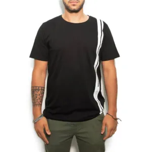 Chogan Тениска Cotton-Rich Basic Черна – минимална