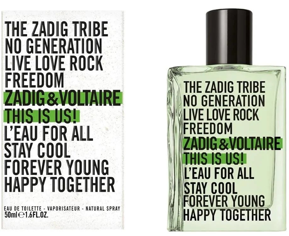 Zadig & Voltaire This is Us ! L'Eau for All EDT унисекс 50 ml – флакон